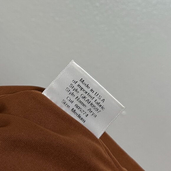 KATIE MAY Arya Twist Waist Asymmetric Neck Gown in Auburn Size Medium - Picture 10 of 12